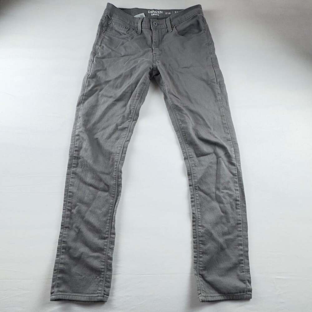 Denizen Levi's 216 Skinny Fit Jeans Size W32 L32 Gray Denim